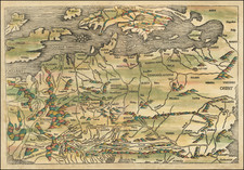 Europe, British Isles, Netherlands, Austria, Poland, Russia, Ukraine, Romania, Czech Republic & Slovakia, Scandinavia and Germany Map By Hartmann Schedel