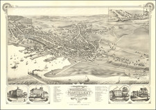 Massachusetts Map By J.J. Stoner