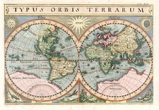 World and World Map By Matthaus Merian