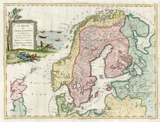 Europe and Scandinavia Map By Antonio Zatta