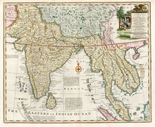 Asia, India, Southeast Asia and Central Asia & Caucasus Map By Emanuel Bowen