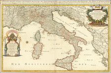 Italy Map By Alexis-Hubert Jaillot