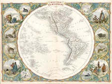 World, World, Western Hemisphere, South America and America Map By John Tallis