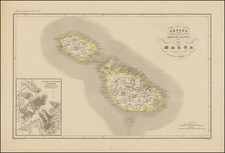 Malta Map By Francesco Vallardi