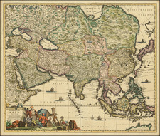 Asia Map By Frederick De Wit