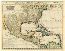 United States, South, Texas, Midwest and Southwest Map By Henri Chatelain