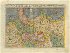 (Poland) Saxonum Regionis Quatenus Eius Gentis Imperium Nomenque olim patebat, recens germanaque deleatio, Christiano Schrotenio authore . . .  By Gerard de Jode