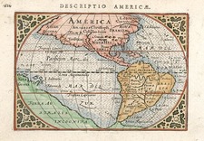 South America and America Map By Cornelis Claesz