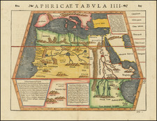 Aphricae Tabula IIII By Sebastian Munster