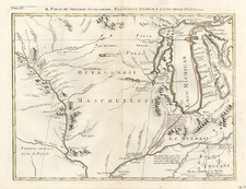 Southeast, Midwest, Plains and Canada Map By Antonio Zatta