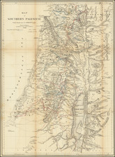 Holy Land Map By Edward Robinson / H. Kiepert