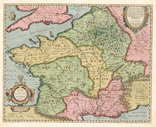 Europe, Switzerland, France and Italy Map By Abraham Ortelius