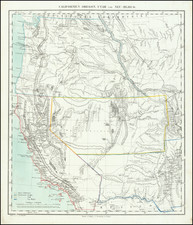 Southwest, Utah, New Mexico, Rocky Mountains, Utah, Pacific Northwest, Oregon and California Map By Carl Flemming
