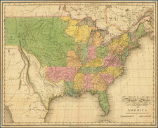 United States Map By John Melish