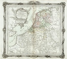 Europe and Netherlands Map By Louis Brion de la Tour