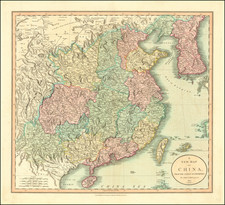 China and Korea Map By John Cary