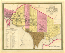 Washington, D.C. Map By Henry Schenk Tanner