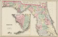 Florida Map By O.W. Gray