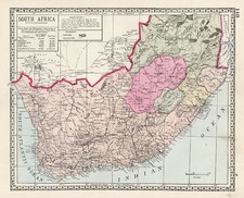 Africa and South Africa Map By H.C. Tunison