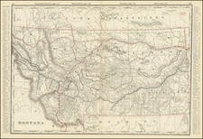 Montana Map By Rand McNally & Company