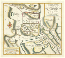 Kaart van Jerusaleem en omliggende landstreck naar de grondtekening van R. Pockocke . . . .