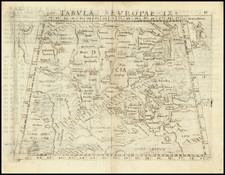 Balkans, Turkey and Greece Map By Giacomo Gastaldi