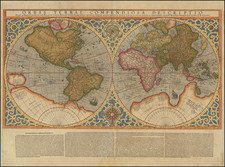 Orbis Terrae Compendiosa Descriptio Quam ex Magna Universali Mercatoris . . . MDLXXXVII By Rumold Mercator