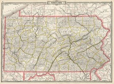 Mid-Atlantic Map By George F. Cram