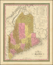 A New Map of Maine:  By H.S. Tanner By Henry Schenk Tanner