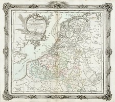 Europe and Netherlands Map By Louis Brion de la Tour