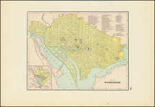 Map of the City of Washington By George F. Cram