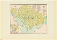 Washington, D.C. Map By George F. Cram