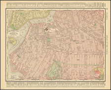 Rand, McNally & Co's Map of the Main Portion of Brooklyn [on verso] Map of the Southern Portion of New York City By Rand McNally & Company