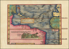 Atlantic Ocean, North America, South America and America Map By Lorenz Fries