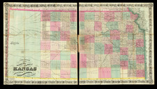 Kansas Map By G.W.  & C.B. Colton