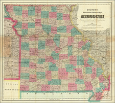 Missouri Map By G.W.  & C.B. Colton