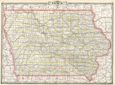 Midwest and Plains Map By George F. Cram