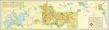 Minnesota Map By Twin City Lines / A. Warnock