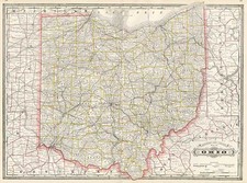 Midwest Map By George F. Cram