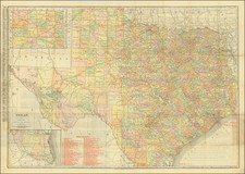 Texas Map By Rand McNally & Company