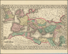 Europe Map By Samuel Augustus Mitchell
