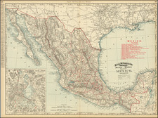 Rand, McNally & Co.'s Indexed Atlas of the World Map of Mexico