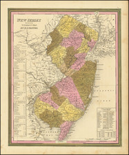 New Jersey Map By Henry Schenk Tanner