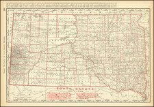 South Dakota Map By Rand McNally & Company