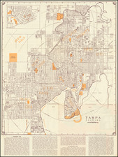 Florida Map By MacDonald Printing Co. - Tampa