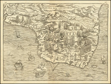 Brazil Map By Giovanni Battista Ramusio