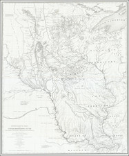 Midwest, Illinois, Michigan, Minnesota, Wisconsin, Plains, Iowa, Kansas, Missouri, North Dakota and South Dakota Map By Joseph N. Nicollet / William Hemsley Emory