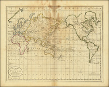 World and World Map By Mathew Carey