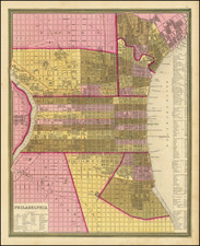 Philadelphia Map By Samuel Augustus Mitchell