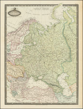 Russia and Russia in Asia Map By F.A. Garnier